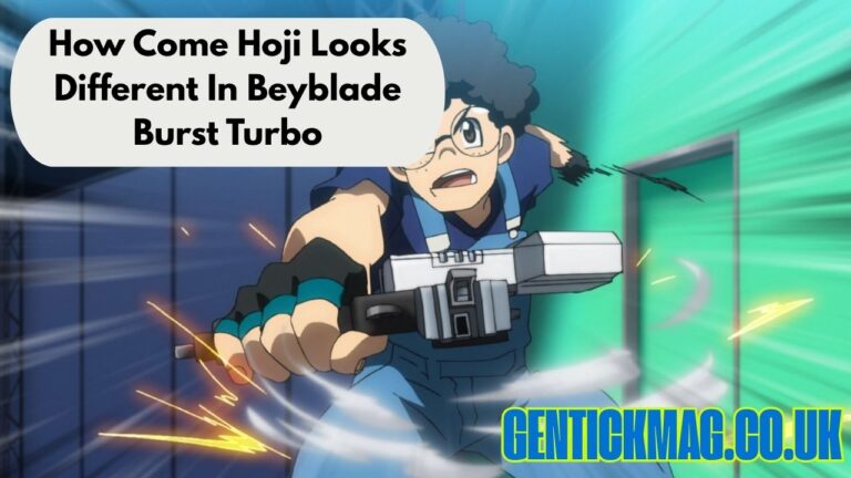 how come hoji looks different in beyblade burst turbo